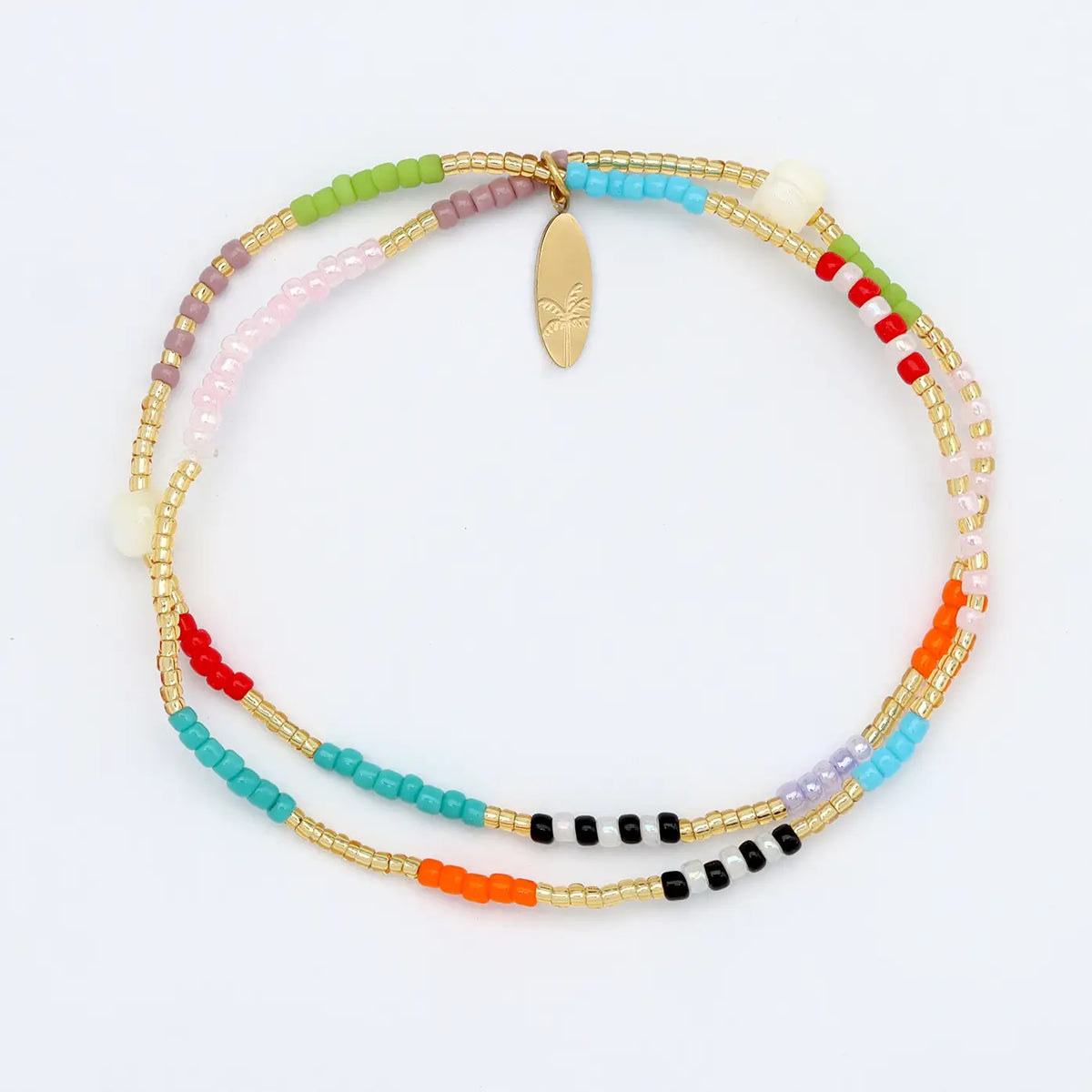 Golden Hour Beaded Surf Bracelet Festival