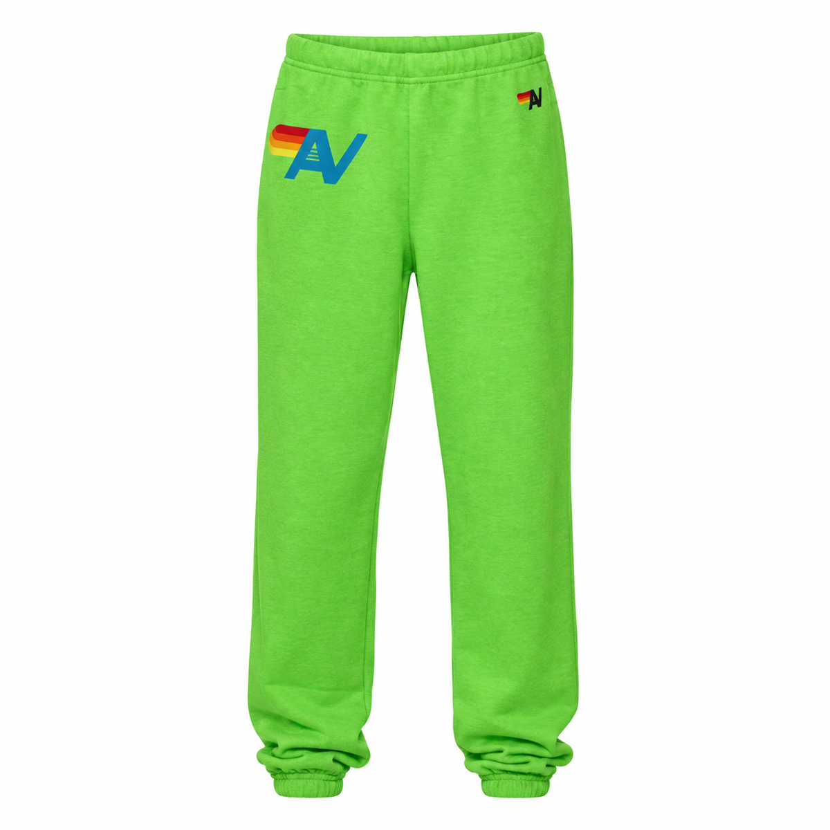AV Logo Sweatpants Neon Lime