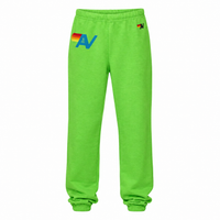 AV Logo Sweatpants Neon Lime