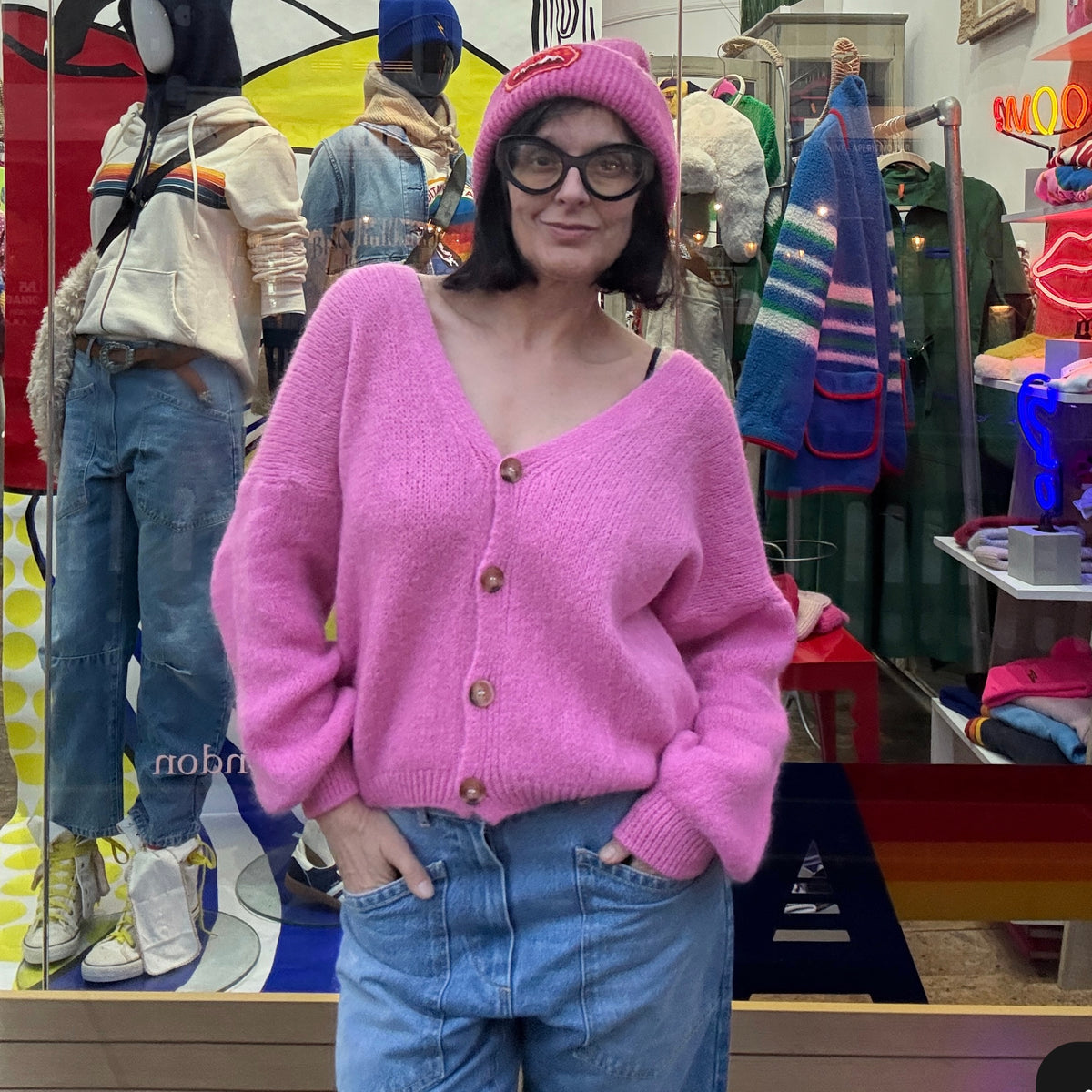 *NEW STYLE* Pink Button-up Cardi