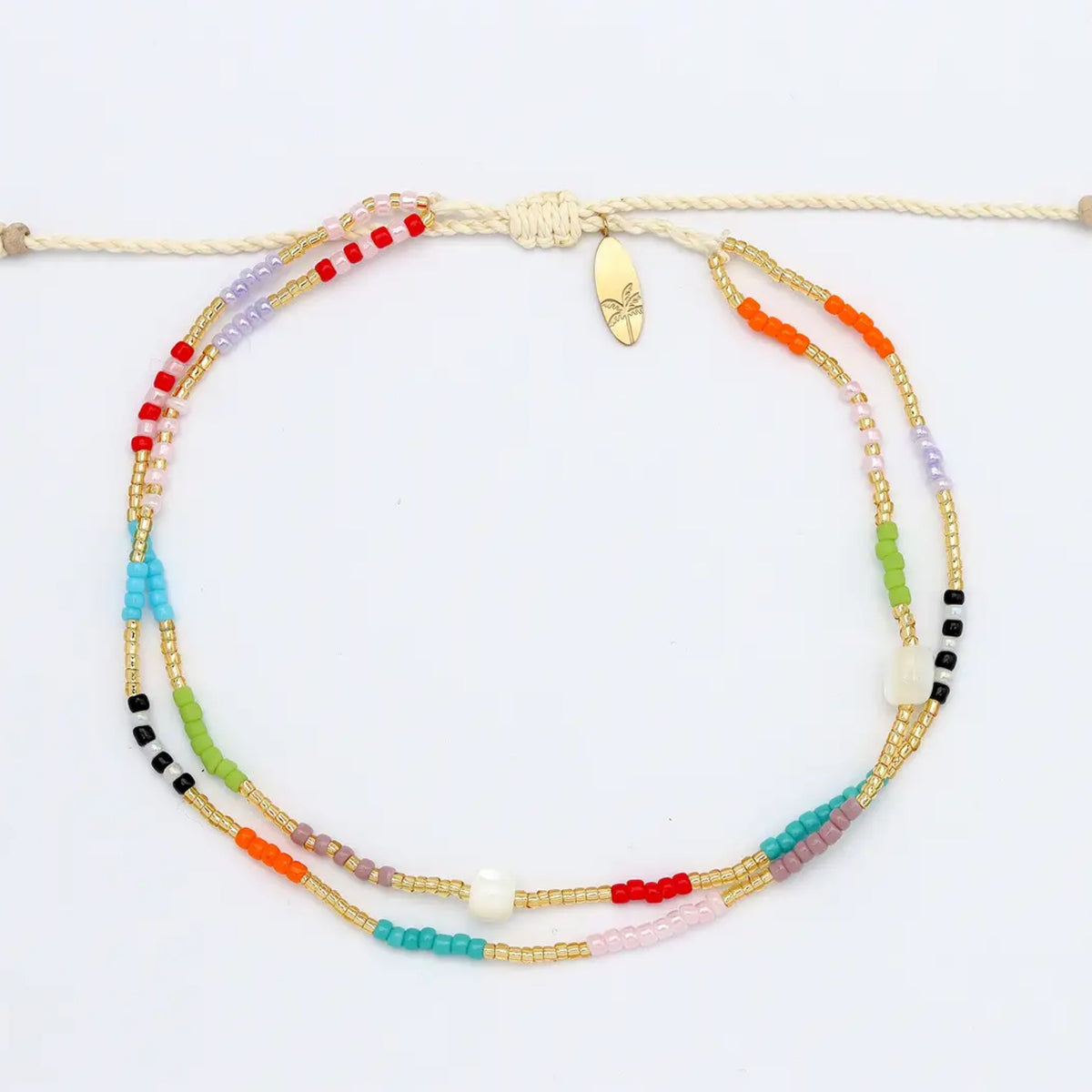 Golden Hour Beaded Surf Anklet Festival