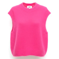 Bright Pink Knitted Vest
