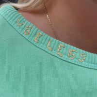 Useless Upcycled Snoopy Green Sweat