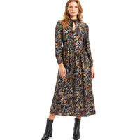 Pink City Cecille Dress Painted Meadow loo