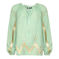 *LANDED* Sea Green Blouse