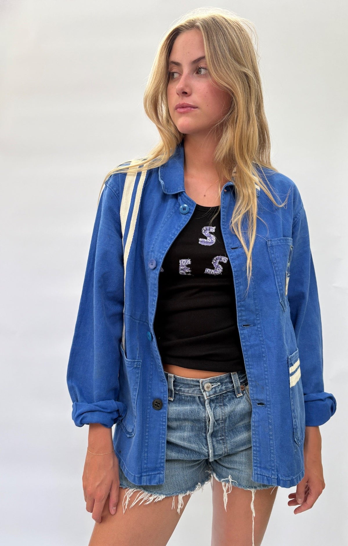 006. French Workwear Jacket with Stripes