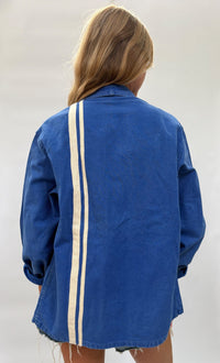 027. French Workwear Jacket with Stripes