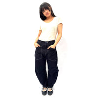 *SS26!* Topstitched Barrel Navy
