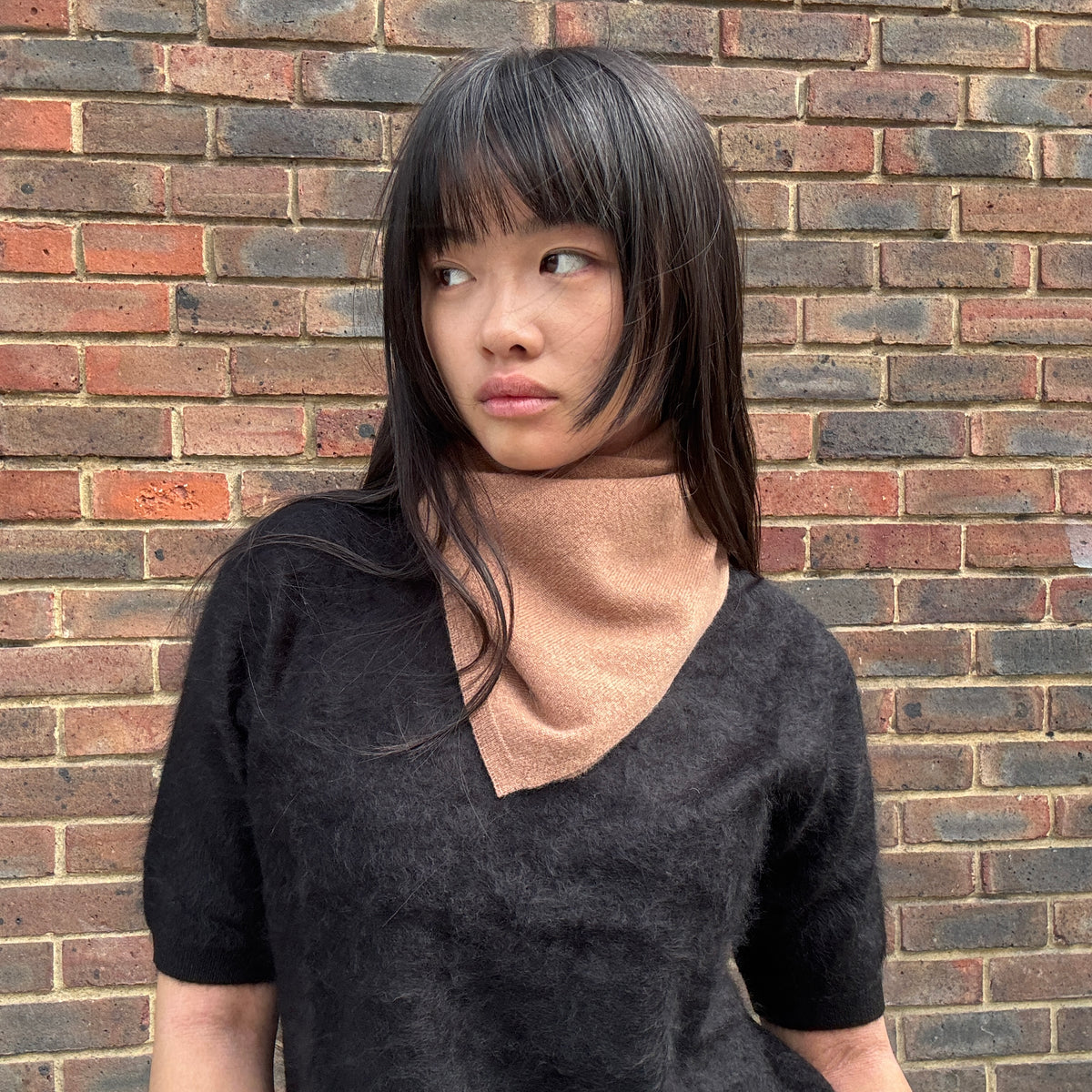 Cashmere Bandana Light Brown