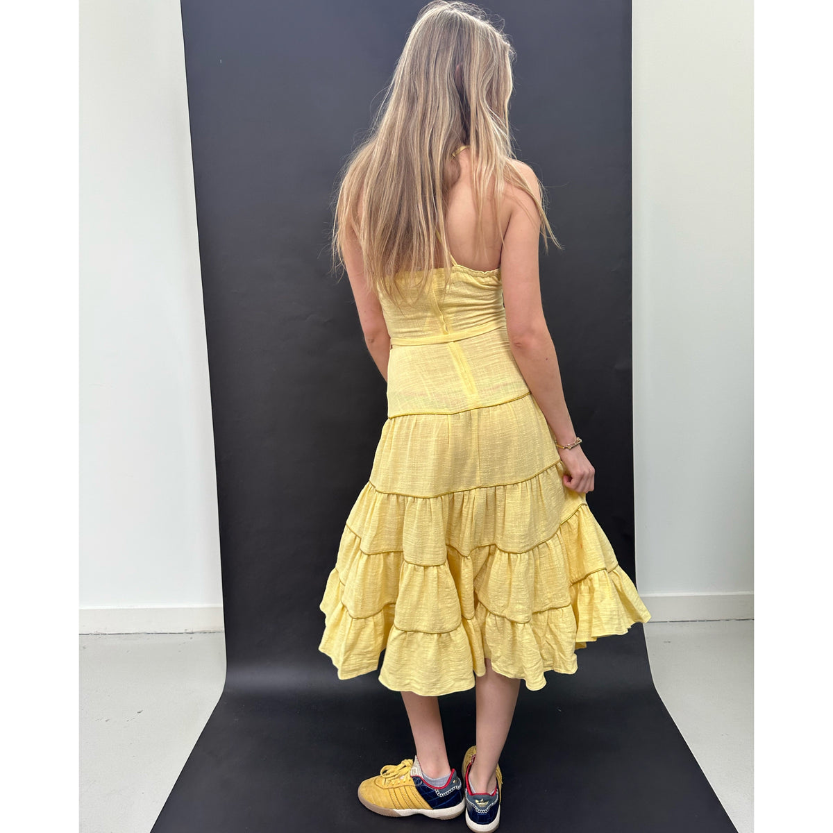 *RESTOCK* Cross-Back Dress Yellow