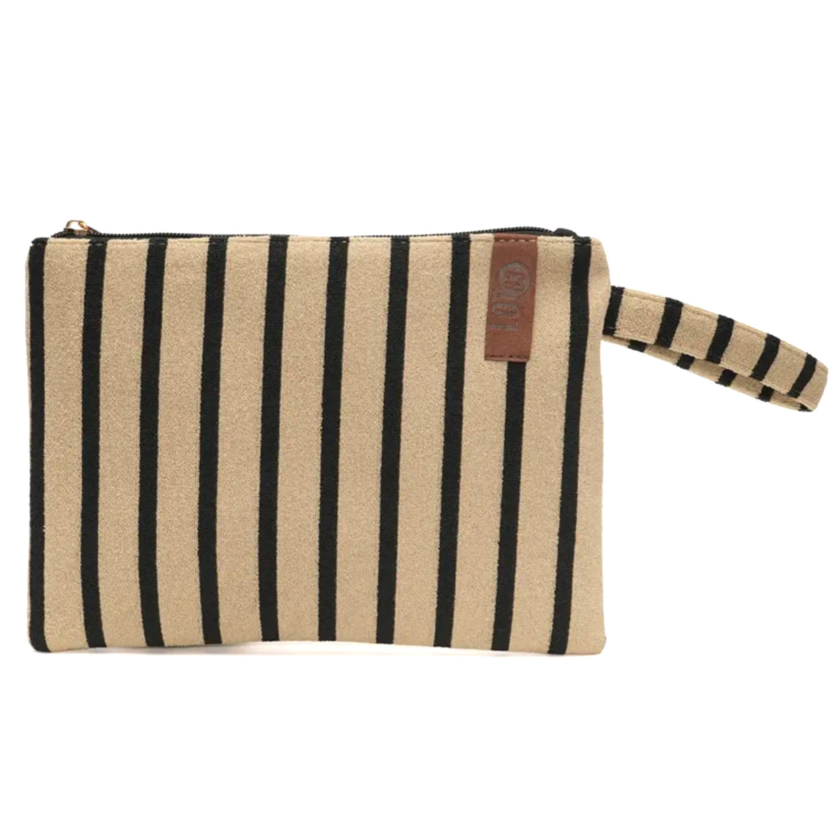 Billie Bag Terry Oat/Black Skinny Stripe