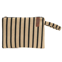 Billie Bag Terry Oat/Black Skinny Stripe