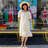 *NEW STYLE* Smocked Mini Ecru