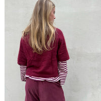Jenna Brushed Cashmere Jumper Burgundy