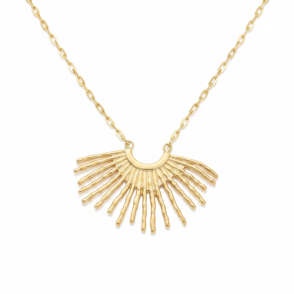 Sun Ray Pendant Necklace