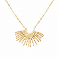 Sun Ray Pendant Necklace