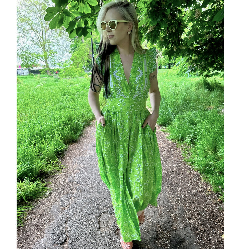 Feather & Find Star Dancer Dress Green
