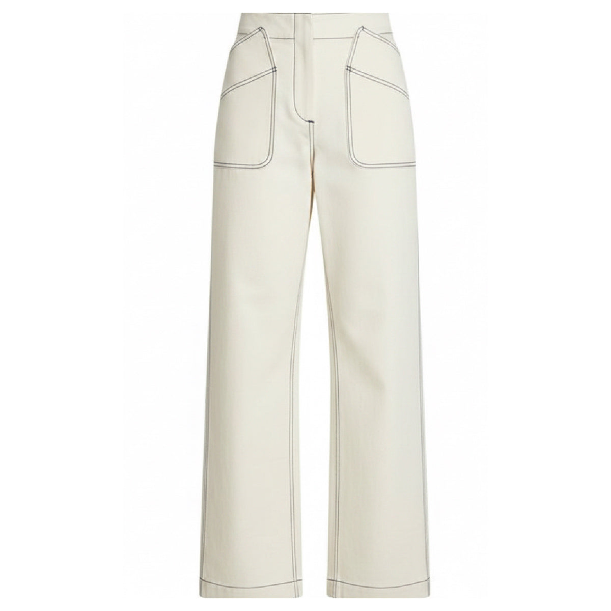 *SS26!* Topstitched Melrose Off White