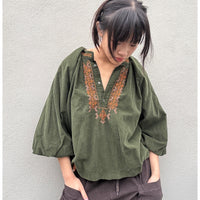 *NEW* Johanna Needlecord Shirt Olive