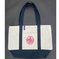 Vintage-Patched Trader Joes Tote L