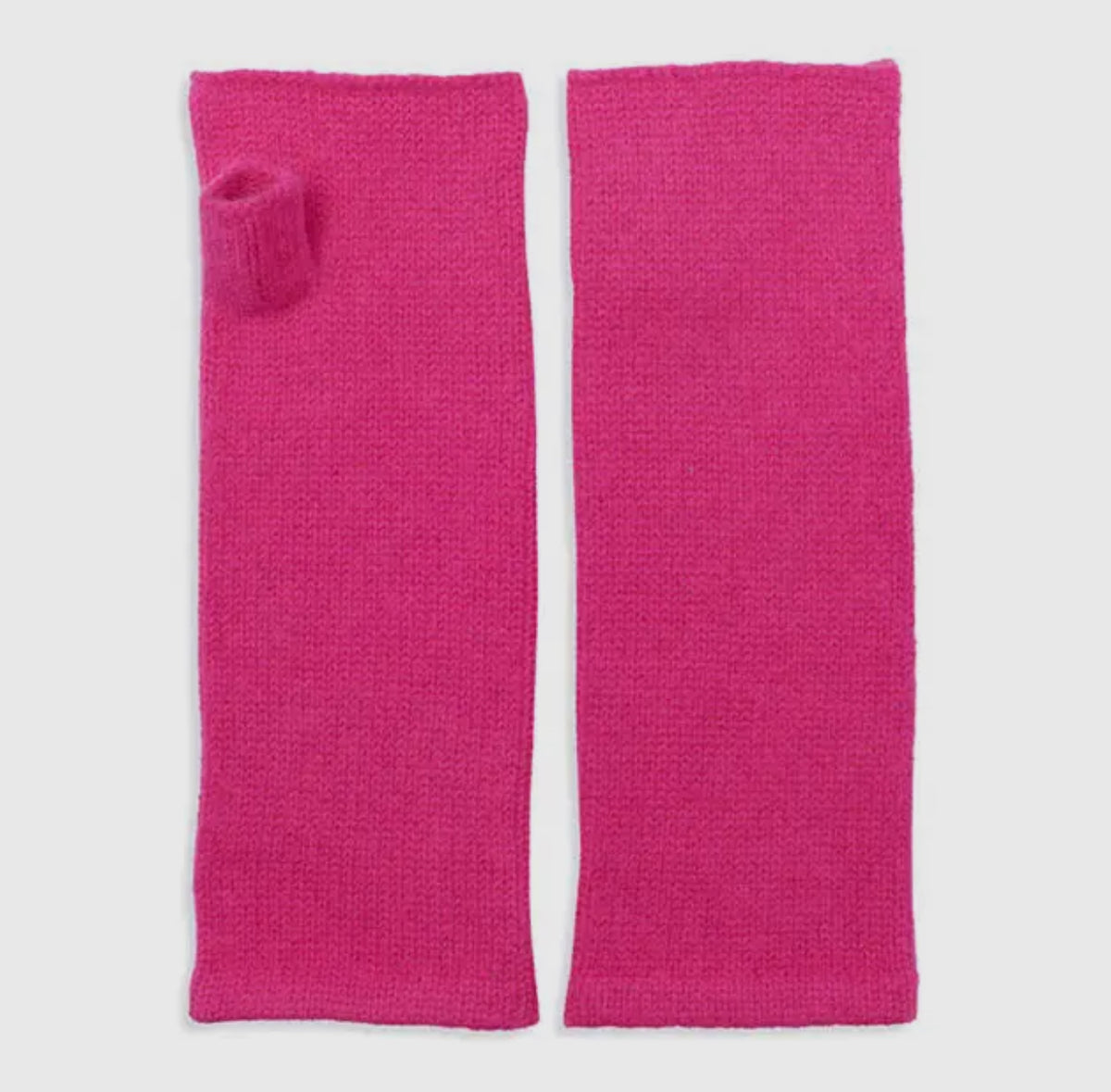 *NEW* Plain Cashmere Wrist Warmers Neon Pink