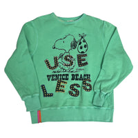Useless Upcycled Snoopy Green Sweat