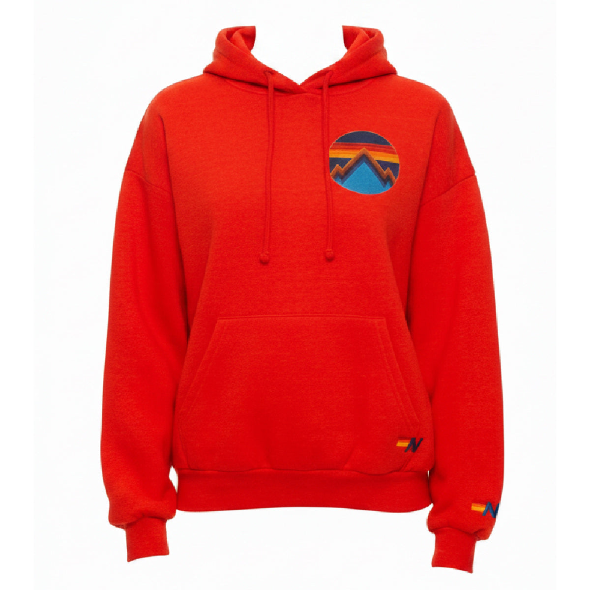 All Seasons Circle Pullover Hoodie Relaxed Flash Red