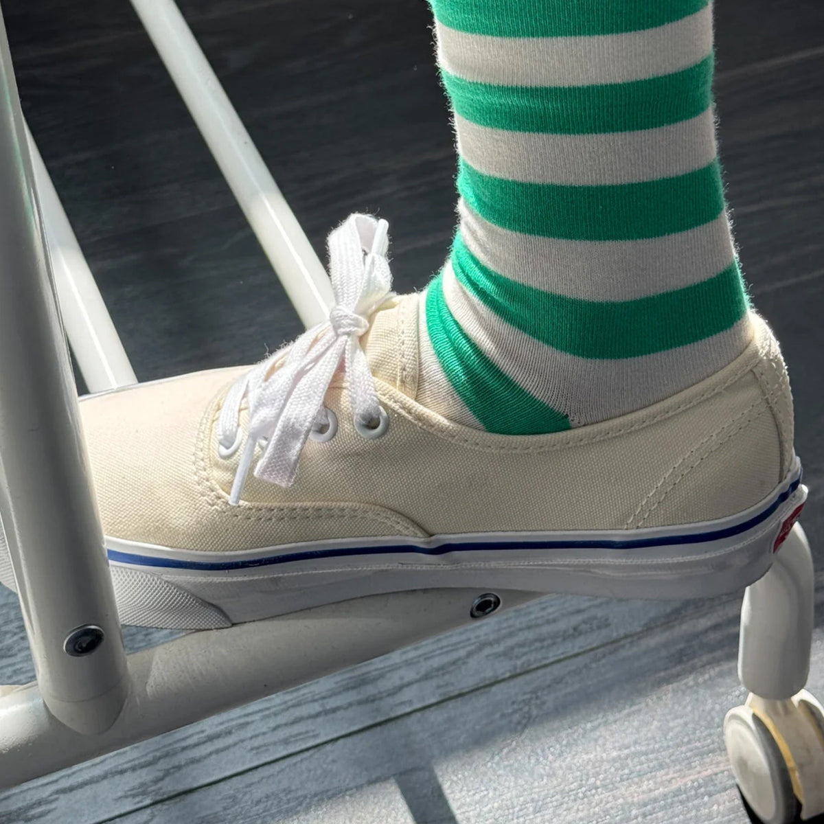 *NEW* Le Bon Shoppe Wally Socks Green Stripe