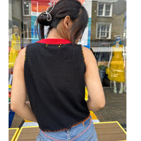 Useless Upcycled Black Cashmere Tank