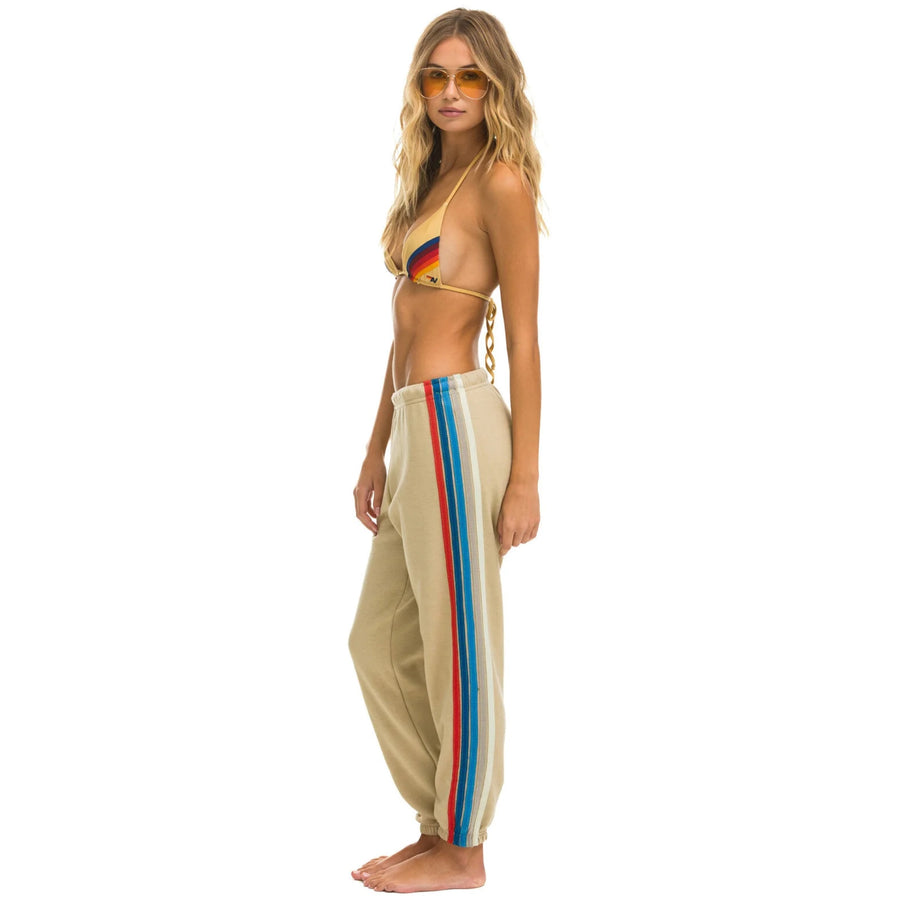 5 Stripe Sweatpants Sand/USA JUST IN Aviator Nation – The West Village