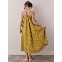 Amente Polka Dot Back-Tie Dress