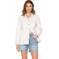 Triangle Pocket Jacket Natural Canvas