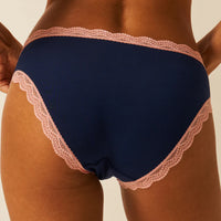 Navy and Neon Peach Knicker Box
