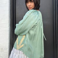 *LANDED* Sea Green Blouse