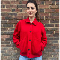 *NEW STYLE* Red Wool Workwear Jacket