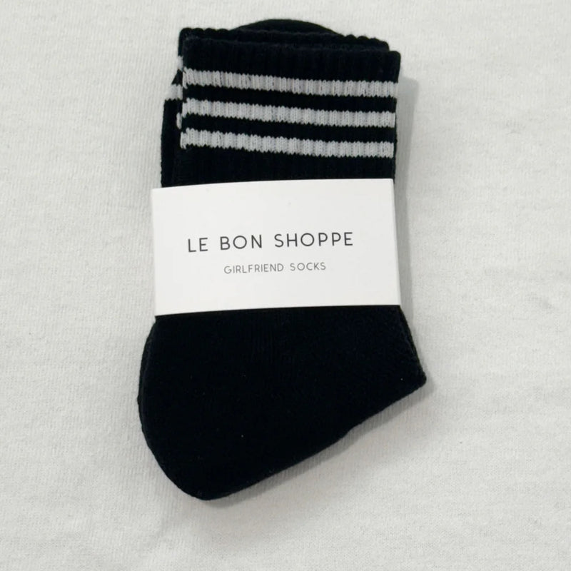 *NEW* Le Bon Shoppe Girlfriend Socks Black