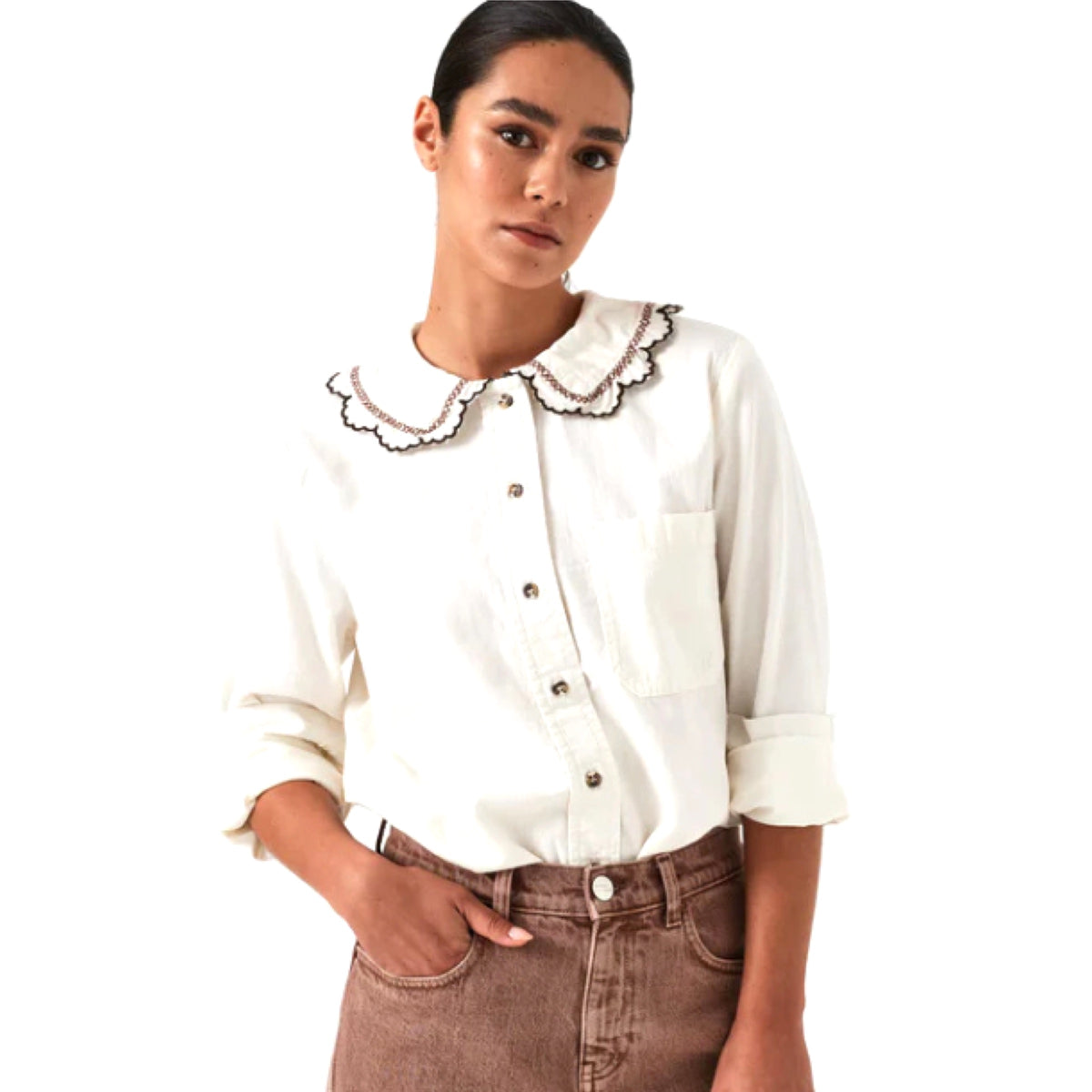 Seventy+Mochi Delilah Blouse Ecru