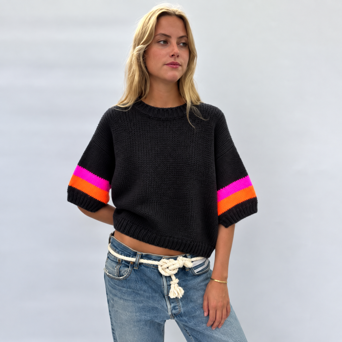 Black Stripe Jumper