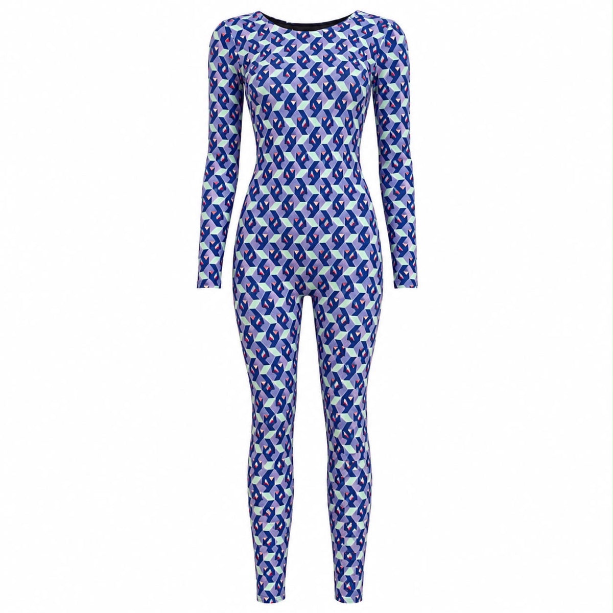 Catsuit Blue Geo