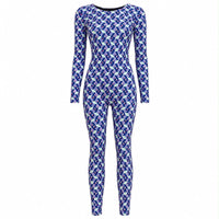 Catsuit Blue Geo