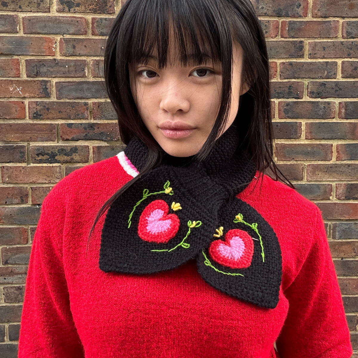 Heart Collar Black