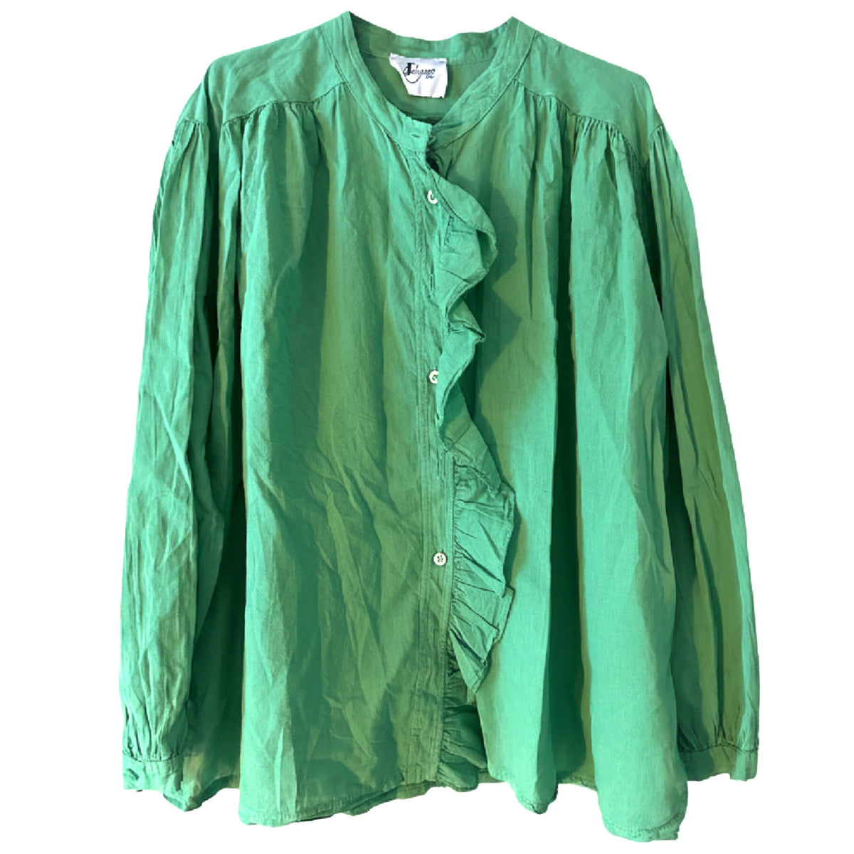 *RESTOCK* Lightweight Ruffle Shirt Grass