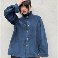 *NEW* Johanna Jumbo Cord Shirt Navy