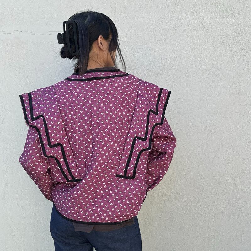 *NEW SEASON* Johanna Bound-Yoke Jacket Aubergine