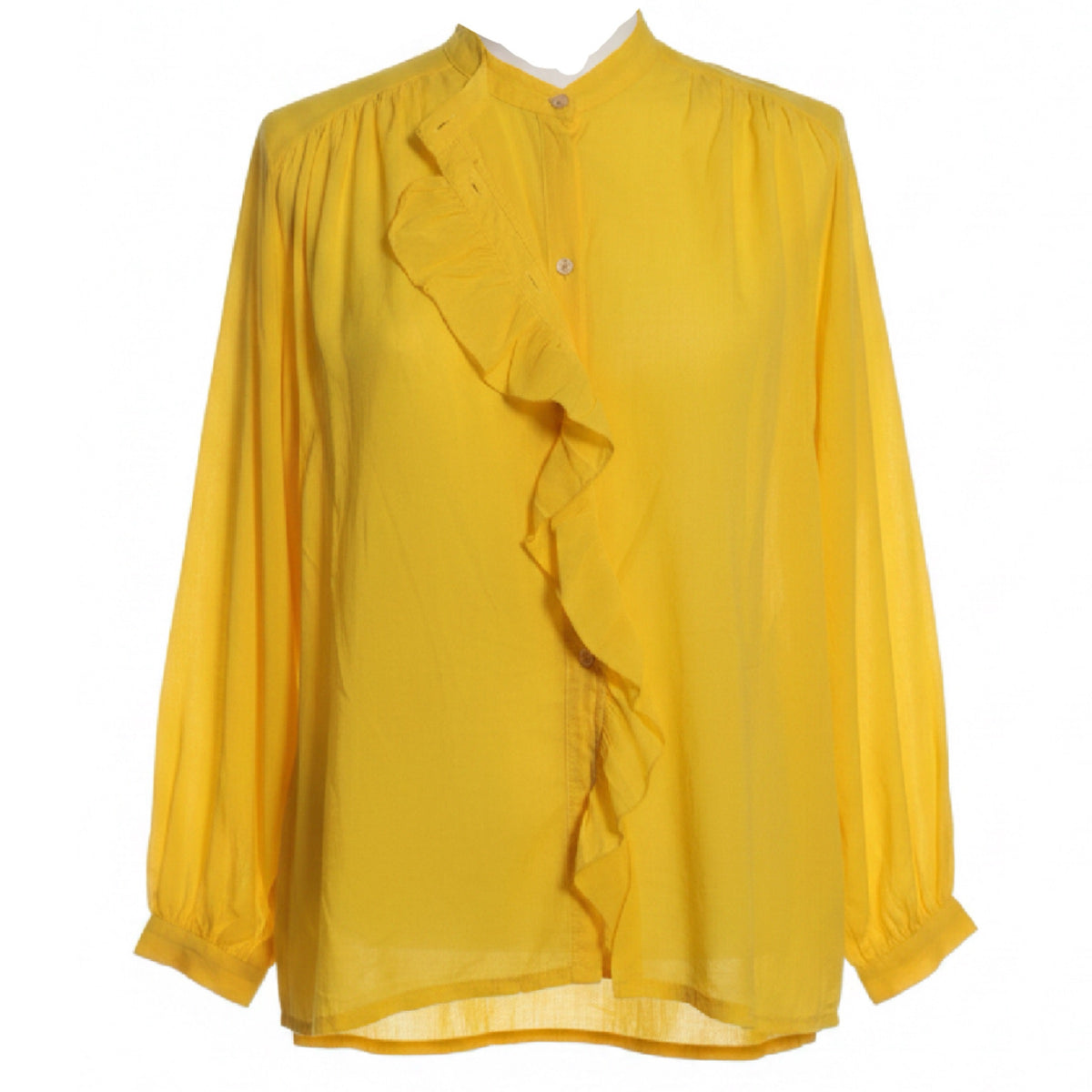 *NEW COLOUR* Lightweight Ruffle Shirt Primrose
