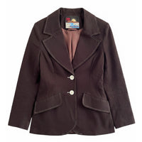 *SS26!* Topstitched Susan Jacket Chocolate