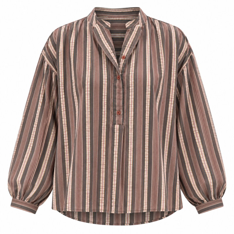 Stripe Shirt Light Plum