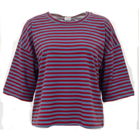 Red/Blue Stripe Boxy T