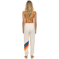 Circle Chevron Sweatpants Vintage White