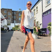 *NEW* A Shirt Thing Liv Cabo White Parachute